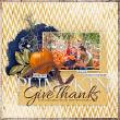 "Give Thanks" #scrapbook layout by AFT Designs - Amanda Fraijo-Tobin