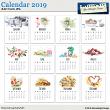 Calendar 2019 by Aftermidnight Design