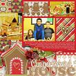 Gingerbread House #digitalscrapbooking layout by Amanda Fraijo-Tobin | AFTDesigns