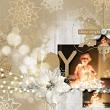 #digitalscrapbooking "Joy" Layout by Amanda Fraijo-Tobin using Krafty White Christmas Collection | ScrapGirls.com