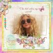 You Color My World Layout; Kit by Snickerdoodle Designs