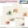Cozy Winterevenings Watercolor Papers by Aftermidnight Design