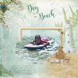 Layout using Beach Day Kit by Snickerdoodle Designs