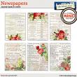 Newspaper Journal Cards by Aftermidnight Design