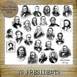 US PRESIDENTS - 65 PNG Stamps and ABR Brush Files by Idgie's Heartsong