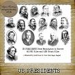 US PRESIDENTS - 65 PNG Stamps and ABR Brush Files by Idgie's Heartsong