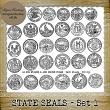 STATE SEALS - 44 PNG Stamps and ABR Brush Files by Idgie's Heartsong
