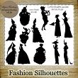 FASHION SILHOUETTES - 13 PNG Stamps and ABR Brush Files by Idgie's Heartsong