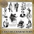 CAST OF CHARACTERS -  10 PNG Stamps and ABR Brush Files by Idgie's Heartsong