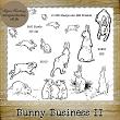 BUNNY BUSINESS - 10 PU/CU PNG Stamps and ABR Brushes by Idgie's Heartsong