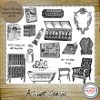 A Quiet Season - Mini O - 16 PNG Stamps and ABR Brushes by Idgie's Heartsong