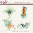 Summer Newspaper Accent Stamps by Vero