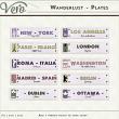 Wanderlust Metal Place Plates by Vero