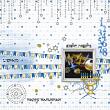 Oh Hanukkah Digital Scrapbook Kit by Vicki Robinson Sample Layout 11