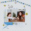 Oh Hanukkah Digital Scrapbook Kit by Vicki Robinson Sample Layout 14