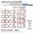 52 Inspirations 2020 Christmas Inspired Digital Scrapbooking Alphabets by Vicki Stegall @ Oscraps.com
