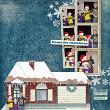 "Fraijo-Tobin Family" #digitalscrapbooking layout by AFT Designs using "Home For Christmas" Papers