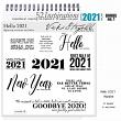 52 Inspirations 2021 New Year 2021 Digital Scrapbooking Word Art Titles by Vicki Stegall @ Oscraps.com
