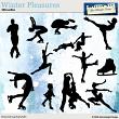 Winter Pleasures Silhouettes by Aftermidnight Design