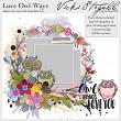 Love Owl Ways Digital Scrapbooking Layered Template + Elements by Vicki Stegall @ Oscraps.com