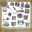 The Immigrants - 20 PNG Stamps and ABR Brush Files by Idgie's Heartsong