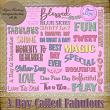A Day Called Fabulous - 25 Wooden Words by Idgie's Heartsong