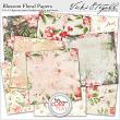Blossom Digital Scrapbook Floral Papers by Vicki Stegall @ Oscraps.com