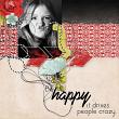 "Be Happy" #digitalscrapbooking layout by AFT Designs - Amanda Fraijo-Tobin