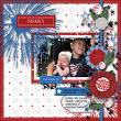 Red White + Blue sample page by Vicky Day