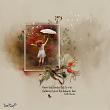 Shades of autumn digital scrapbook layout by Toni