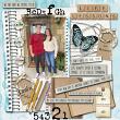 Teachable Moments Digital Scrapbooking Kit by Vicki Robinson sample page by Cheryl