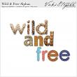 Digital Scrapbook Alphas | Wild and Free by Vicki Stegall | Oscraps