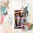 Teachable Moments Digital Scrapbooking Kit by Vicki Robinson sample page by Vicky