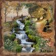 Autumn Past  Digital Scrapbook page by Ana | Lynne Anzelc