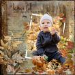 Autumn Past Collection Digital Scrapbook page by Anita | Lynne Anzelc
