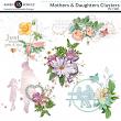 Mothers and Daughters Digital Scrapbook Clusters Preview by Karen Schulz Designs