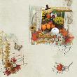 Autumn Breeze Digital Scrapbooking Bundle layout 1 by Jana