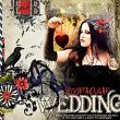 "Spooktacluar Wedding" #scrapbooking layout by AFT Designs - Amanda Fraijo-Tobin