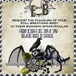"Spooktacluar Wedding" #scrapbooking layout by AFT Designs - Amanda Fraijo-Tobin