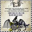 "Spooktacluar Wedding" #scrapbooking layout by AFT Designs - Amanda Fraijo-Tobin