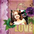 "Love" #digitalscrapbooking layout by AFT Designs - Amanda Fraijo-Tobin