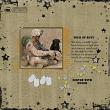 Duty Honor Digital Scrapbook Kit by Vicki Robinson Sample Layout by Julie