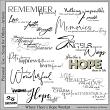Where Theres Hope Digital Scrapbook Wordart and Brushes Preview by Lynne Anzelc