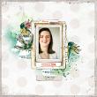 Digital Scrapbook Layout with Layered Up Frames by Lynn Grieveson
