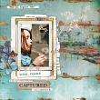 Digital Scrapbook Layout with Layered Up Frames by Lynn Grieveson