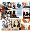 Digital Scrapbook Layout using Messy Pockets Boxed 2 templates by Lynn Grieveson