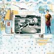 Digital scrapbook layout using Sharp Eyed Mixed Media Elements by Lynn Grieveson