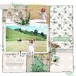 Digital Scrapbook Layout using Messy Pockets Boxed 3 templates by Lynn Grieveson