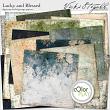 Lucky and Blessed Digital Scrapbook Artful Grunge Preview by Vicki Stegall