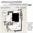 Lucky & Blessed Digital Scrapbooking Fully Loaded Layered Sketch for 52 Inspirations 2022 by Vicki Stegall @ Oscraps.com